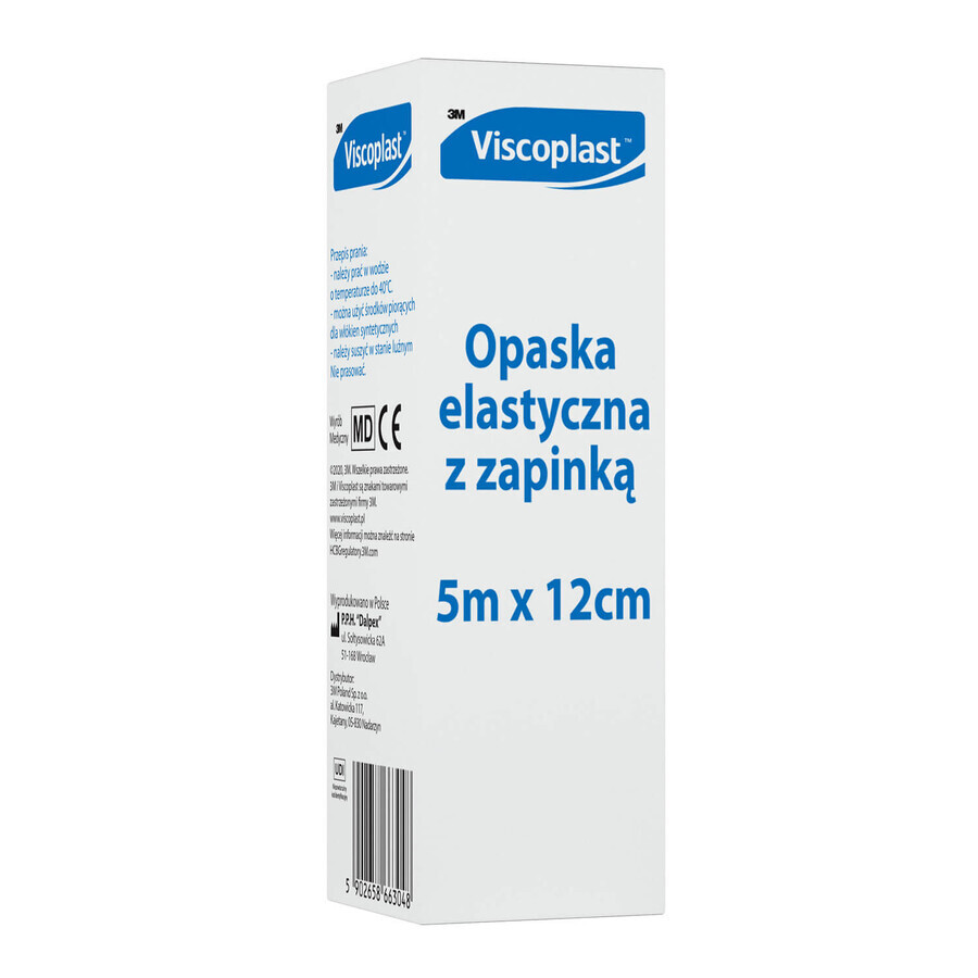 Buy Viscoplast elastic bandage, 5 mx 12 cm, 1 piece Viscoplast elastic bandage, 5 mx 12 cm, 1 piece
