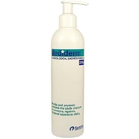 Mediderm, emulsión de ducha, psoriasis, eczema, AD, 250 g