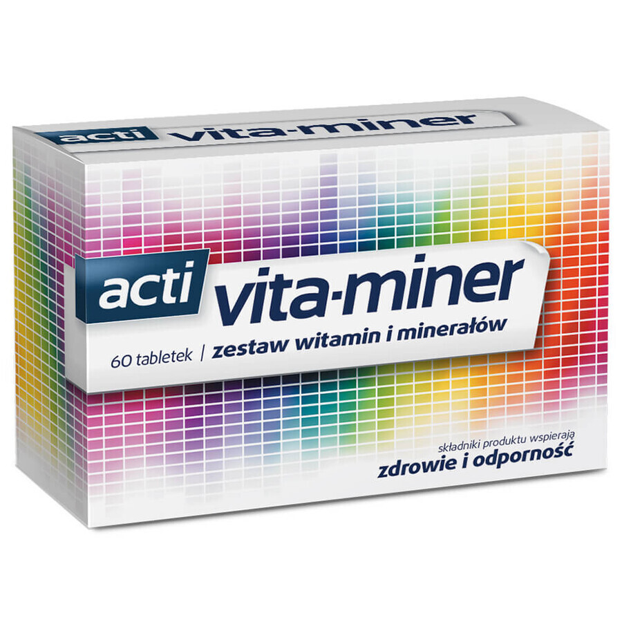 Buy Acti Vita-miner Set of vitamins and minerals, 60 tablets Acti Vita-miner Set of vitamins and minerals, 60 tablets