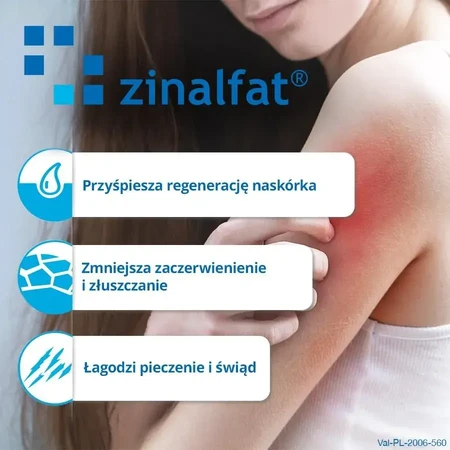 Dermoceutica Zinalfat, kalmerende en regenererende crème, 50 ml.