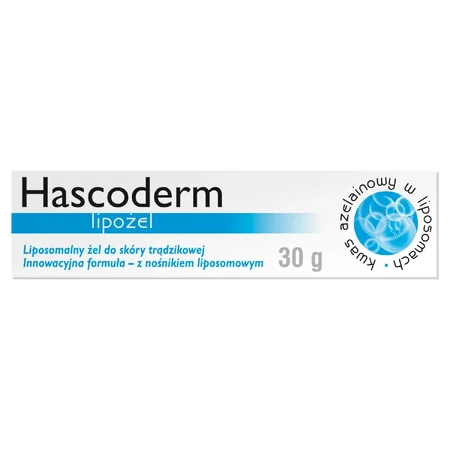 Hascoderm Lipozel, gel voor acnegevoelige huid, 30 g