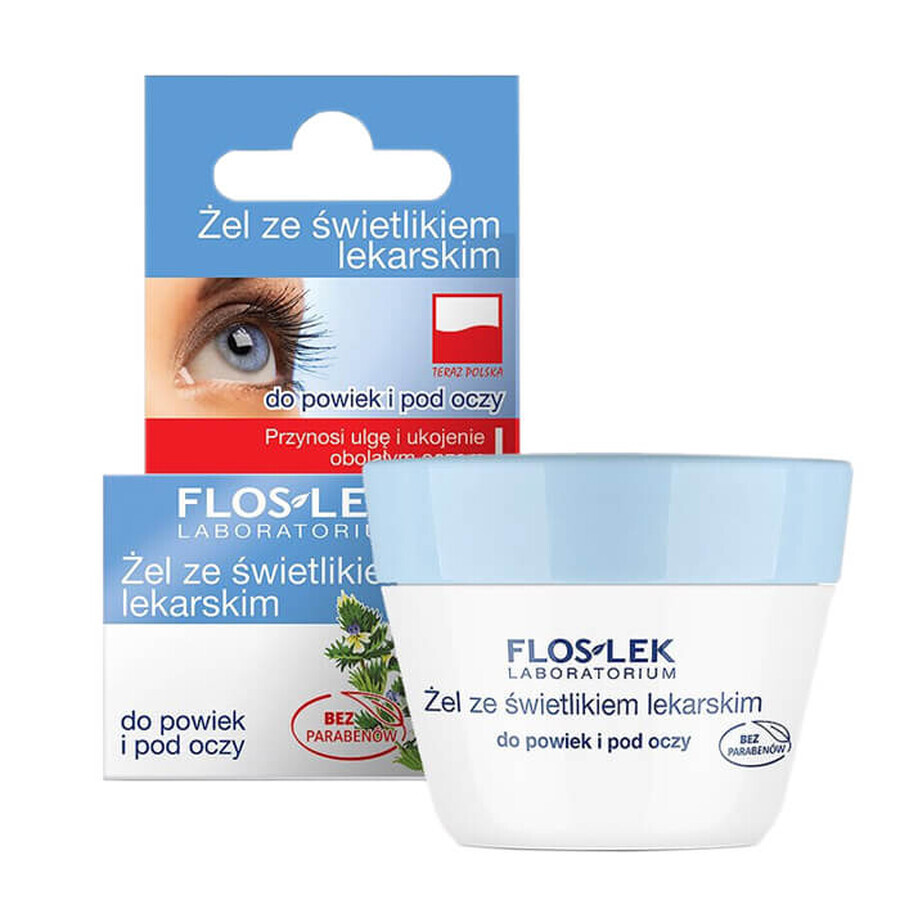 Winkel op Flos-Lek, gel met dakraam voor oogleden en onder de ogen, 10 g Flos-Lek, gel met dakraam voor oogleden en onder de ogen, 10 g
