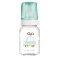 Canpol Babies, glass bottle, with teat size 1-free, decorated, 3-6 months, 120 ml