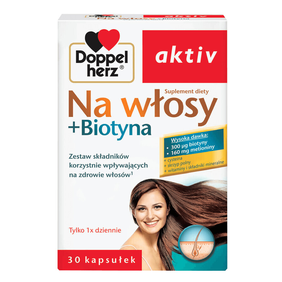 Comprar Doppelherz aktiv Na włos + Biotina, 30 cápsulas Doppelherz aktiv Na włos + Biotina, 30 cápsulas