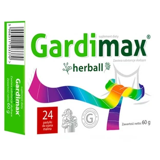 Gardimax Herball, sabor frambuesa, 24 pastillas para chupar
