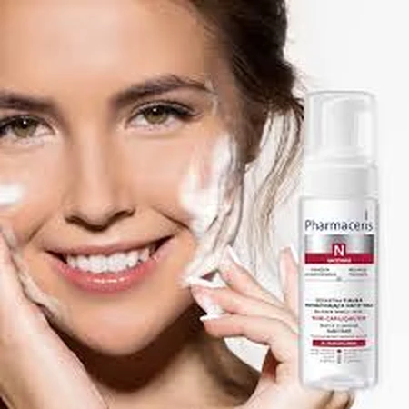 Pharmaceris N Puri-Capiliqmusse, espuma suave de refuerzo vascular para cara y ojos, 150 ml
