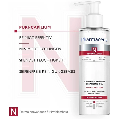 Pharmaceris N Puri-Capilium, Redness Calming Gel for face and eyes, 190 ml