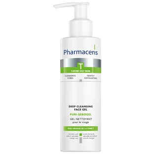 Pharmaceris T Puri-Sebogel – Antibacteriële gezichtsreiniger, 190 ml