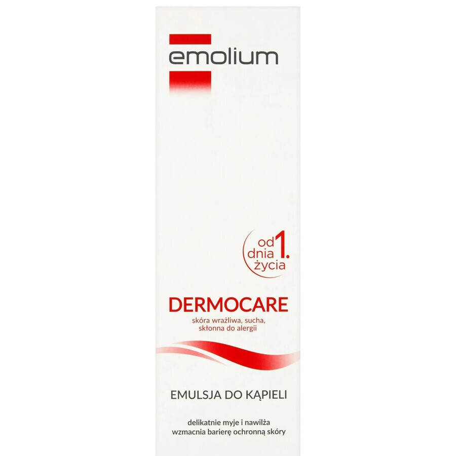 Emolium Dermocare, bath emulsion, from the first day of life, 400 ml
