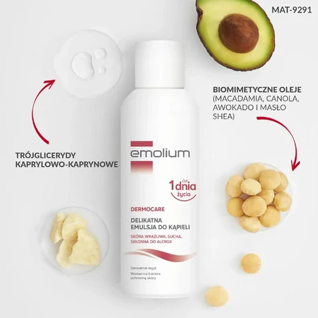 Emolium Dermocare, Badeemulsion, ab Geburt, 400 ml