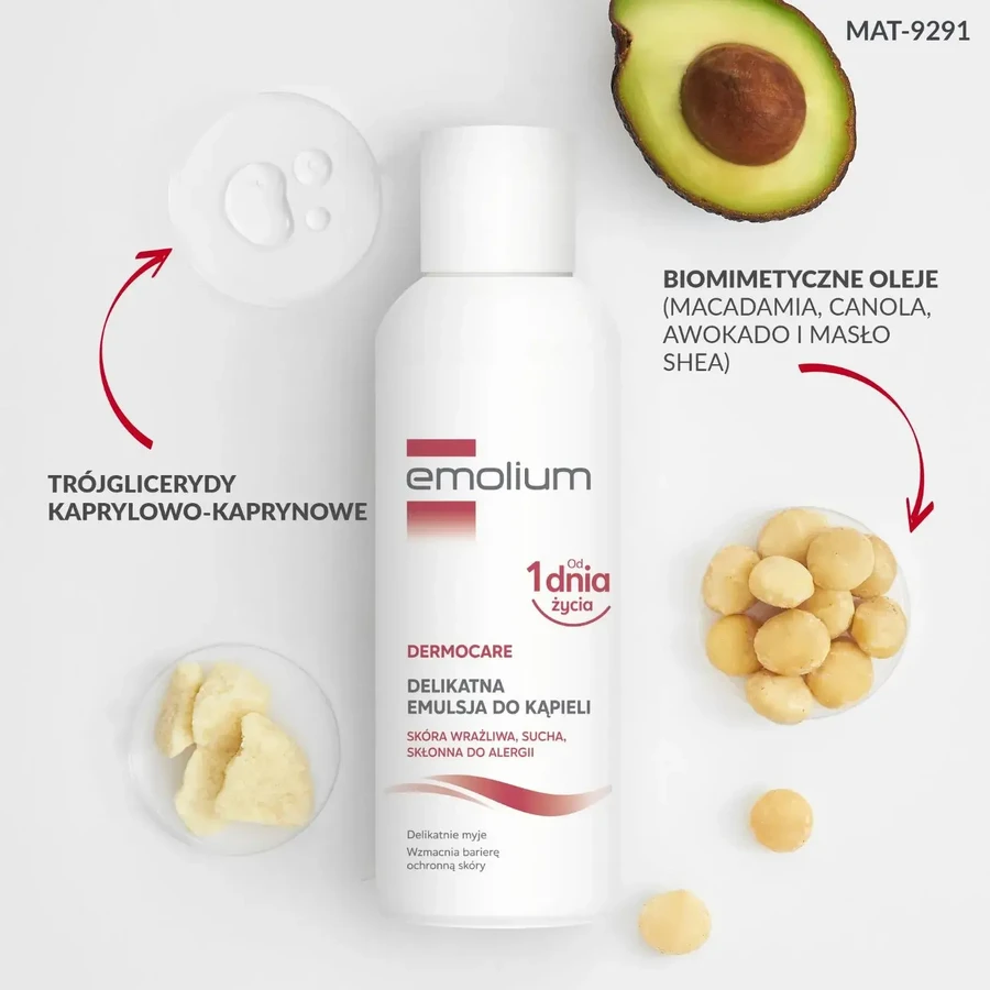 Emolium Dermocare, Badeemulsion, ab Geburt, 400 ml
