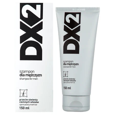 DX2 Anti-grijs shampoo voor mannen met donker haar, 150 ml