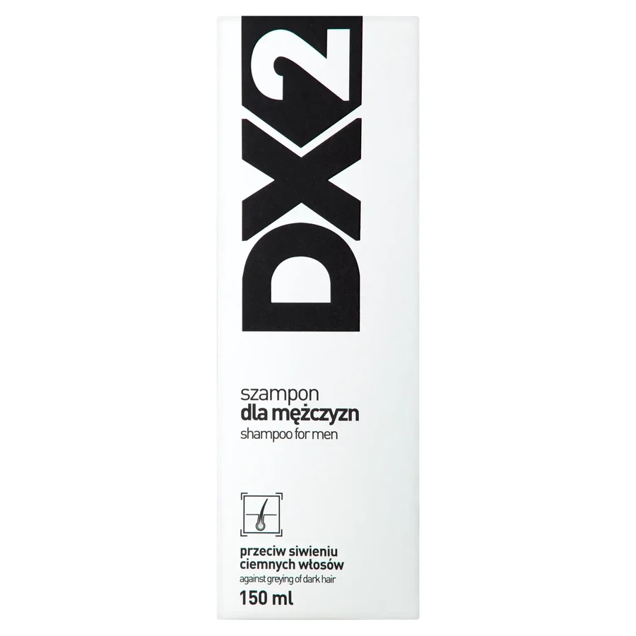 DX2 Anti-grijs shampoo voor mannen met donker haar, 150 ml