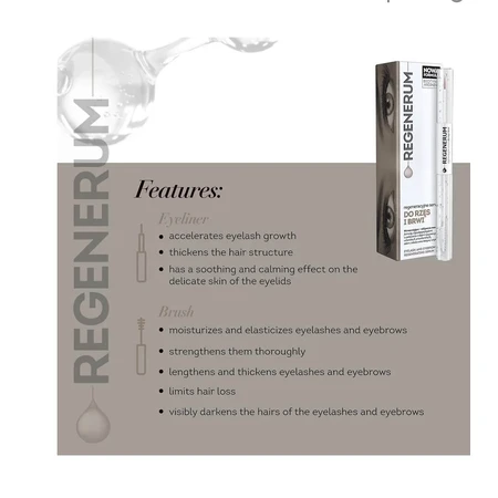Regenerum, Regenerating serum for eyelashes and eyebrows, 11 ml