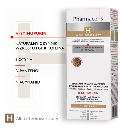 Pharmaceris H Stimupurin, Specialized shampoo for stimulating hair growth, 250 ml