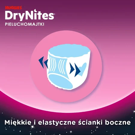 Huggies DryNites, culottes de nuit pour filles, 8-13 ans, 30-48kg, 9 pièces