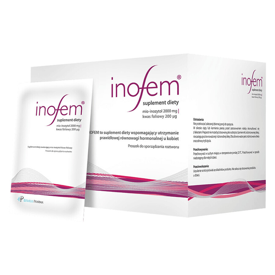 Buy Inofem, Myo-inositol + Folic acid, 30 sachets Inofem, Myo-inositol + Folic acid, 30 sachets