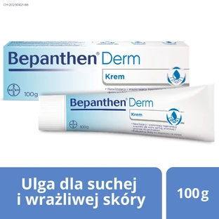 Bepanthen Derm Crema, crema corporal especializada, piel seca, con tendencia a la irritación, a partir del día 1, 100 g