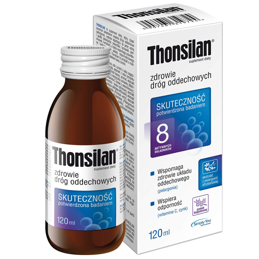 Cumpără Thonsilan, sirop, pentru copii peste 3 ani și adulți, 200 ml Thonsilan, sirop, pentru copii peste 3 ani și adulți, 200 ml