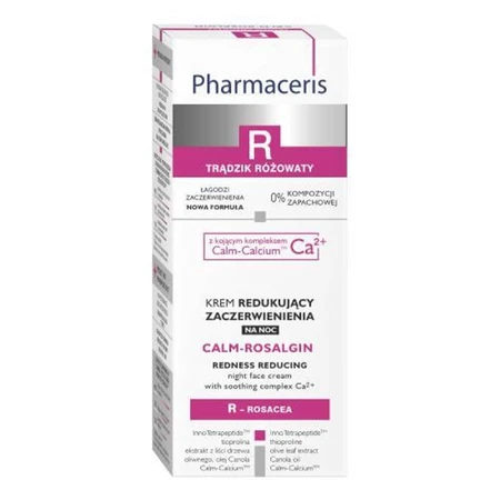 Pharmaceris R Calm-Rosalgin, crema de noche antirojeces, 30 ml