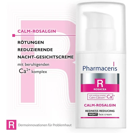 Pharmaceris R Calm-Rosalgin, crema de noche antirojeces, 30 ml