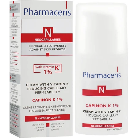 Crema con vitamina K 1 % para capilares Canpinon N, 30 ml