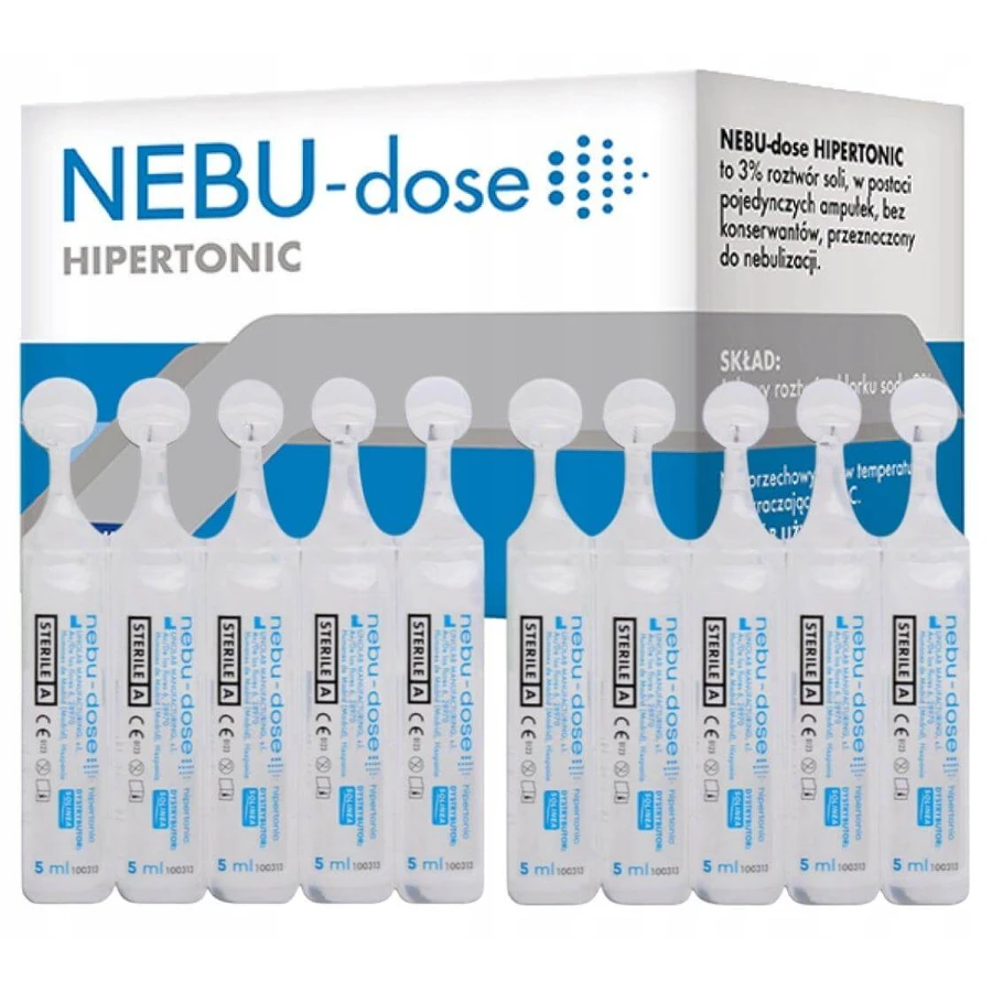 Nebu-Dose Hypertonic, 3% solution for nebulization, 5 ml x 30 ampoules