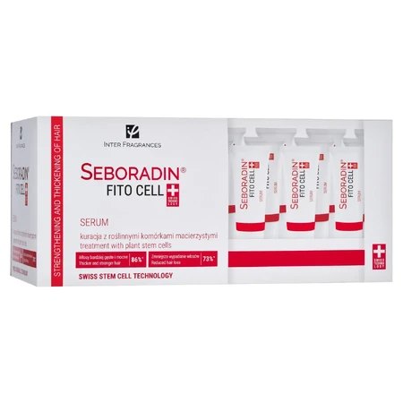 Seboradin FitoCell, suero estimulante del crecimiento capilar, 6 g x 15 tubos