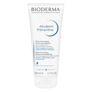 Bioderma Atoderm Preventieve, voedende crème die de huid versterkt voor kinderen en zuigelingen, atopische huid, 200 ml