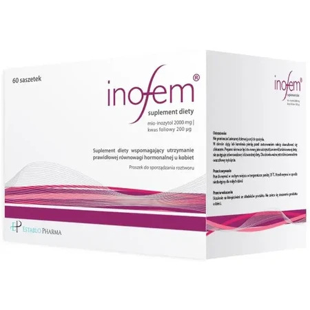 Inofem, Myo-inositol + Folic acid, 60 sachets, Establo Pharma