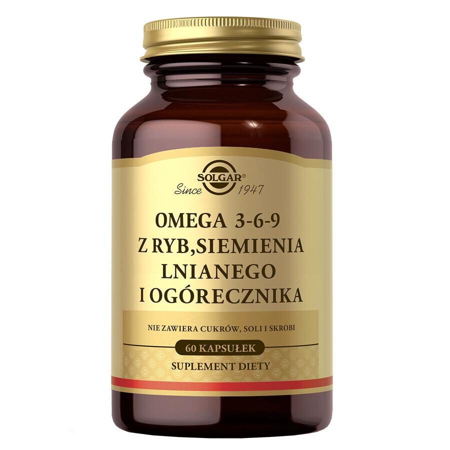 Shop Nährstoffreiche Omega 3-6-9 Kapseln von Solgar - 60 Kapseln Nährstoffreiche Omega 3-6-9 Kapseln von Solgar - 60 Kapseln