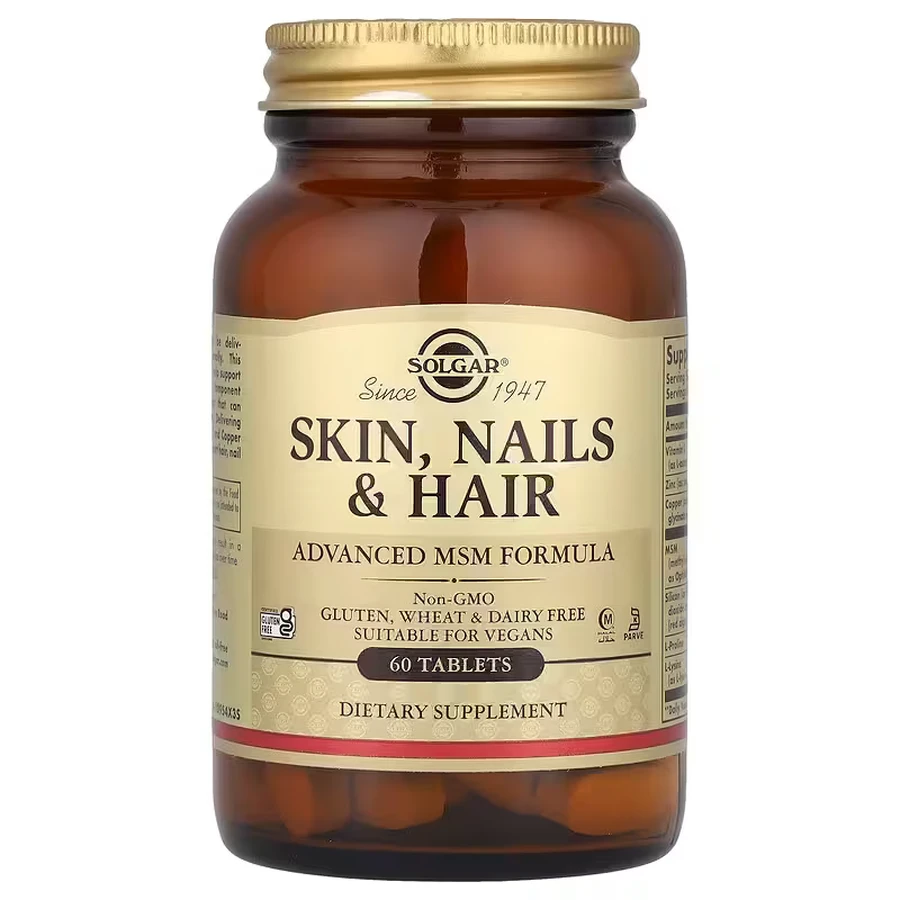 Solgar Haar, huid, nagels, 60 tabletten