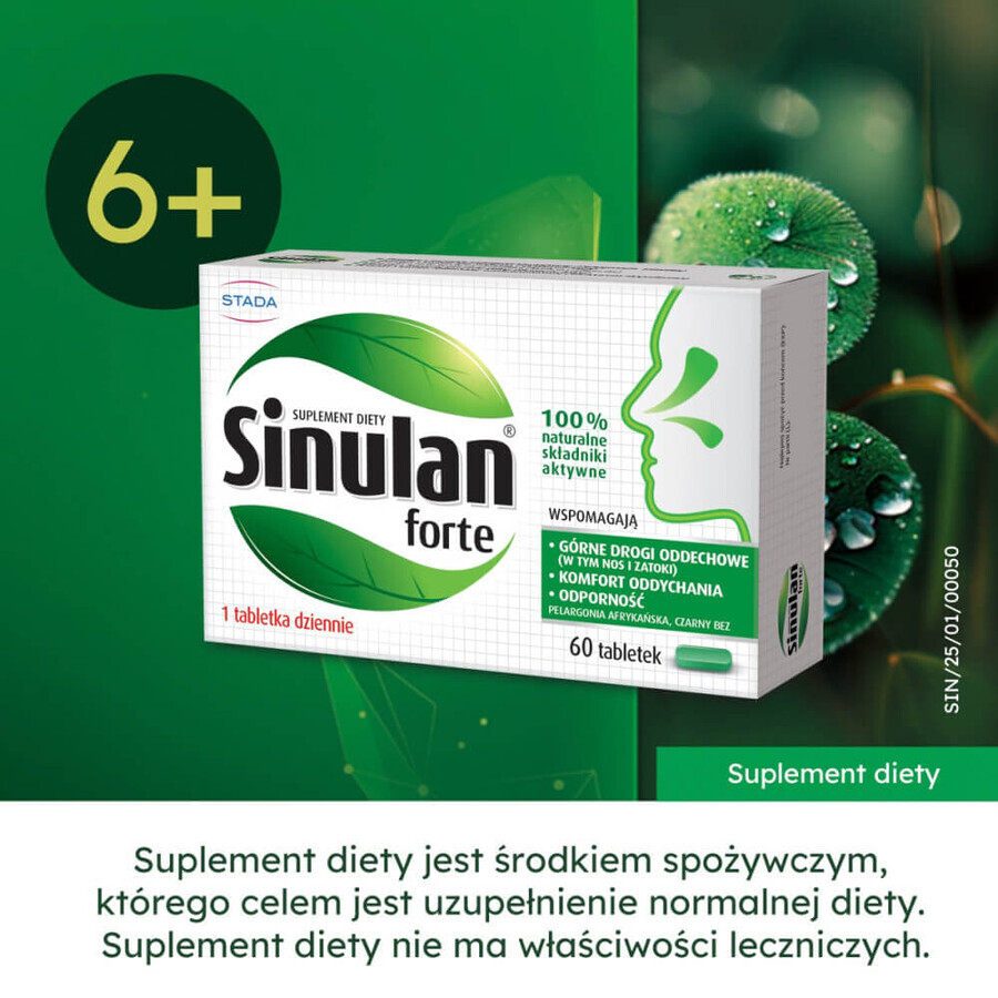 Sinulan Forte, 60 tablets