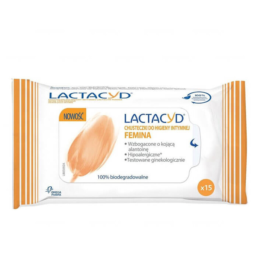 Buy Lactacyd Femina, sanitary napkins, 15 pieces Lactacyd Femina, sanitary napkins, 15 pieces