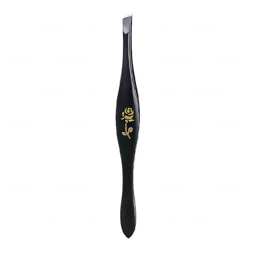 Buy Inter-Vion Premium Line, Oblique Tweezers, Black with Rose, 499289A, 1 pc Inter-Vion Premium Line, Oblique Tweezers, Black with Rose, 499289A, 1 pc