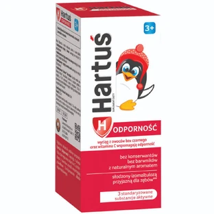 Hartuś Odorność, siroop voor kinderen vanaf 3 jaar, 120 ml BESCHADIGDE VERPAKKING