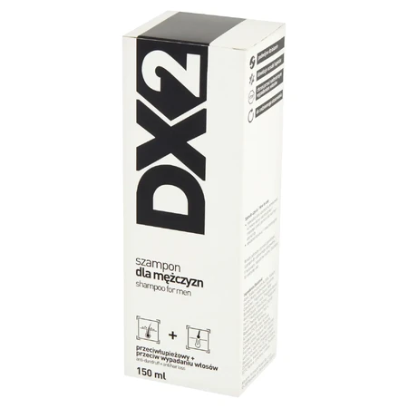 DX2, Anti-Dandruff & Anti-Hair Loss Shampoo for Men, 150ml CONTAMINATED PACKAGING
