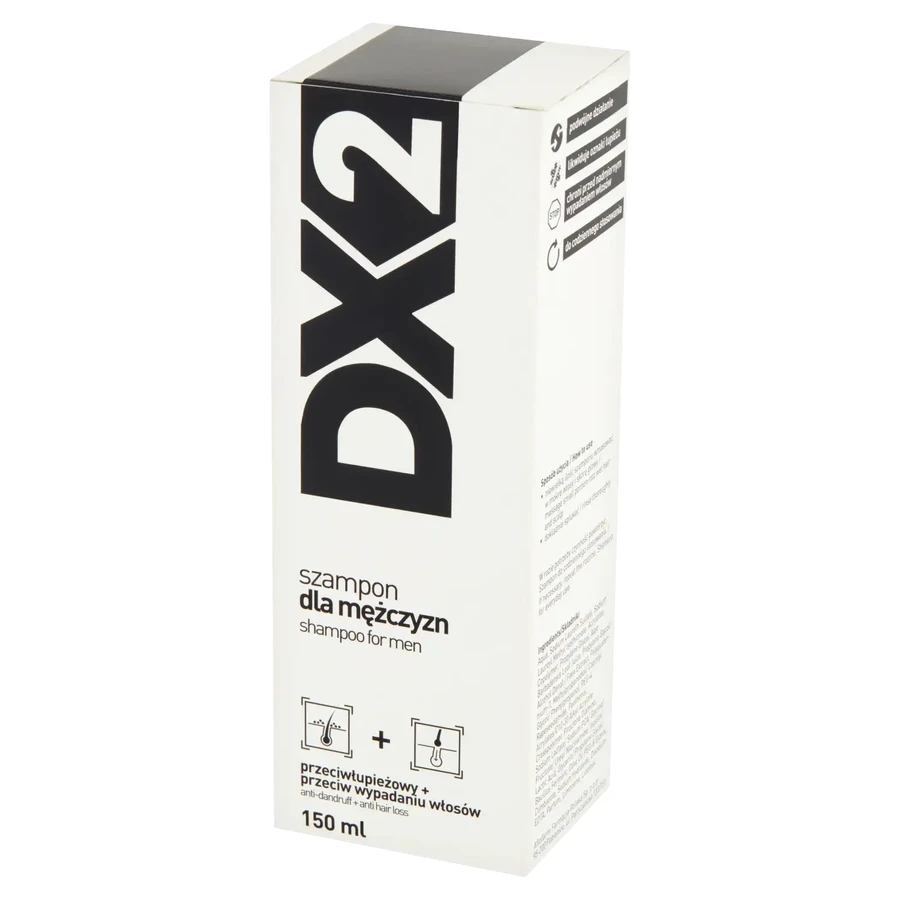 DX2, Anti-Dandruff & Anti-Hair Loss Shampoo for Men, 150ml CONTAMINATED PACKAGING