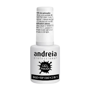 Top Coat 2 en 1 base para esmalte de gel, 10,5 ml, Andreia