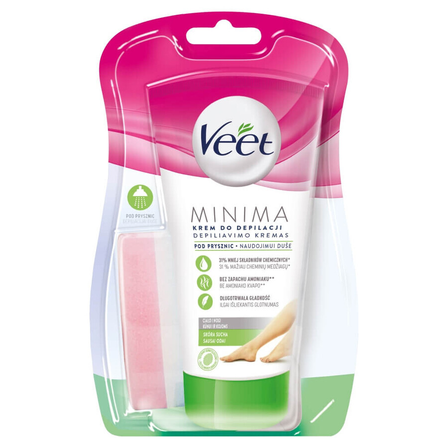 Boutique Veet Silk&Fresh, crème dépilatoire douche, peau sèche, beurre de karité, 135 ml Veet Silk&Fresh, crème dépilatoire douche, peau sèche, beurre de karité, 135 ml