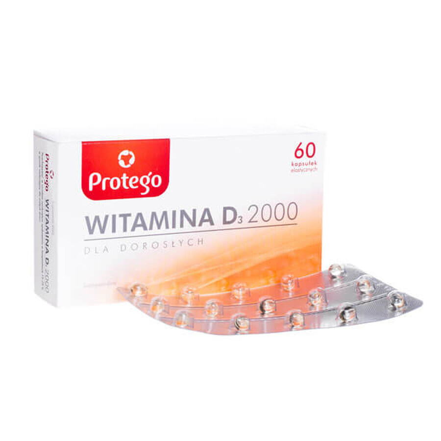 Buy Protego Vitamin D3 2000, 60 capsules Protego Vitamin D3 2000, 60 capsules
