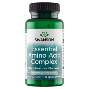 Swanson Essential Amino Acid Complex, complexe AjiPure de 9 acides aminés essentiels, 60 gélules végétariennes