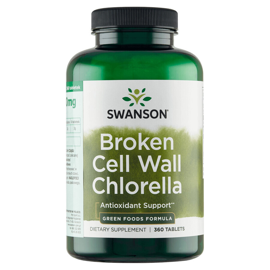 Cumpără Swanson Chlorella Chlorella Broken Cell Wall, 360 comprimate Swanson Chlorella Chlorella Broken Cell Wall, 360 comprimate