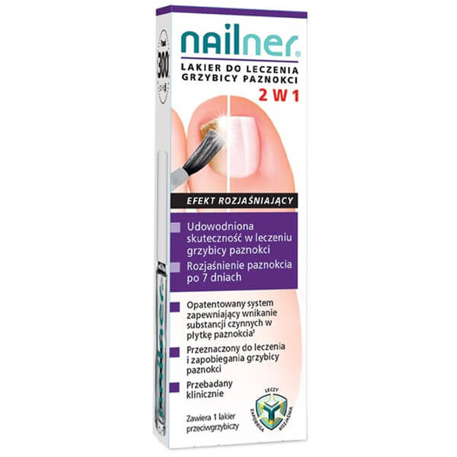 Buy Nailner, varnish for the treatment of nail fungus 2 in 1, 5 ml Nailner, varnish for the treatment of nail fungus 2 in 1, 5 ml