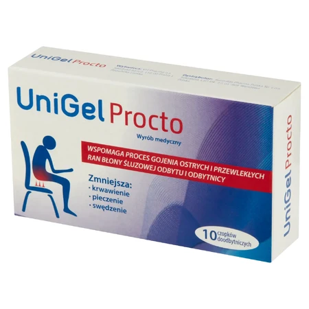 UniGel Procto, supositorios rectales, 10 unidades