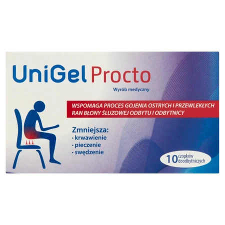 UniGel Procto, supositorios rectales, 10 unidades