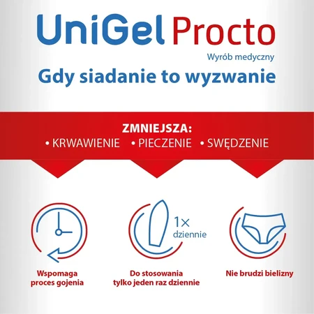 UniGel Procto, supositorios rectales, 10 unidades