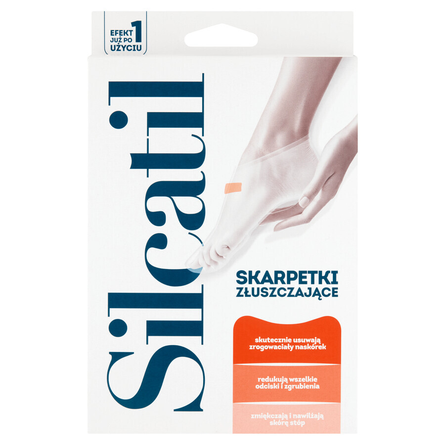 Cumpără Silcatil, șosete exfoliante pentru picioare, 1 pereche Silcatil, șosete exfoliante pentru picioare, 1 pereche