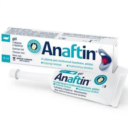 Anaftin, gel para el tratamiento de lesiones orales menores, 8 ml