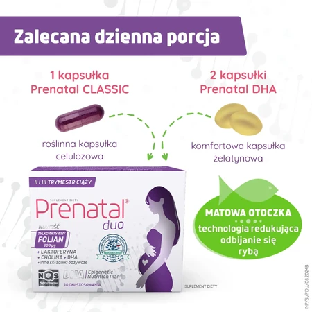 Prenatal Duo, 30 hard capsules + 60 gel capsules